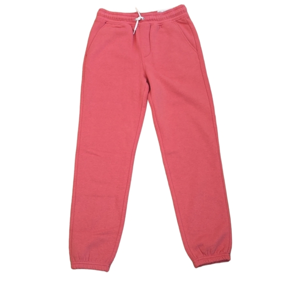 SONOMA BRAND GIRLS PINK FLEECE JOGGER PANTS SIZE MEDIUM 10-12 - Picture 1 of 10